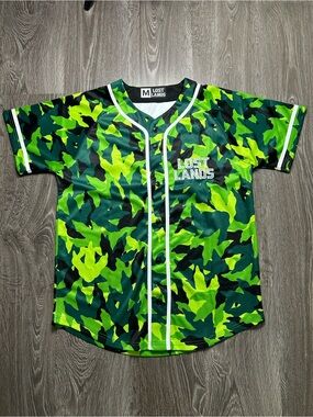 Lost lands 2025 Green Camo Baseball Jersey